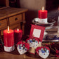Pier 1 Peppermint Party 3x6 Mottled Pillar Candle